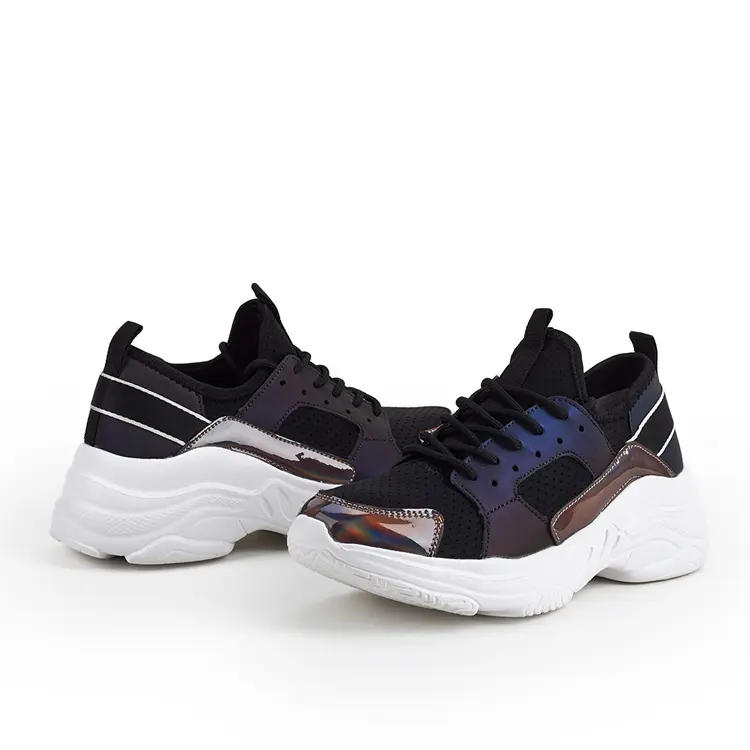 Girls Sneaker Shoes Factories –  2021 Stylish Unique Reflective Design Wholesale Platform Sport Shoes Women Men's Fashion Sneakers – Jianer