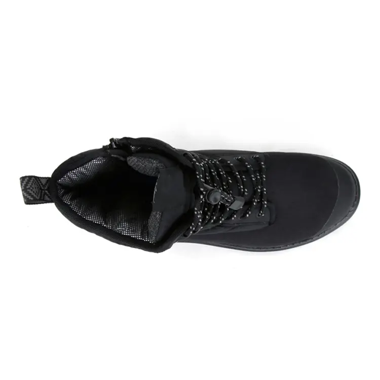China Women Men Black Outdoor Shoes Adult Unisex Winter Warm Snow Shoes With Zip