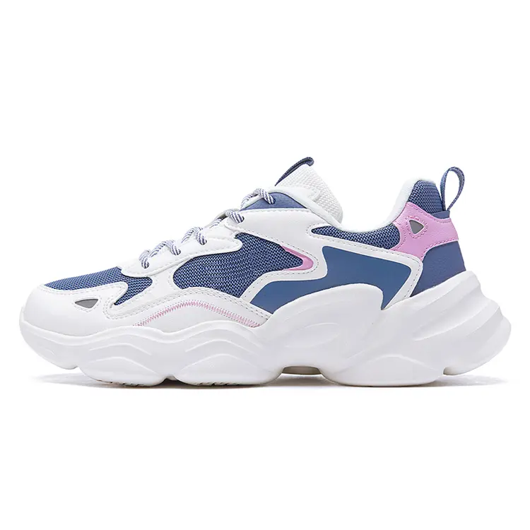 Custom Comfortable Zapatos Deportivos Pink Lovely Styles Sneaker Sports Platform Shoes for Women