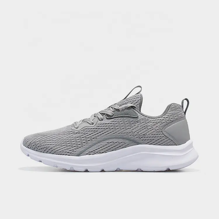 China Custom Brand Lace-up Knit  Breathable Lightweight Comfortable Running Shoes Men