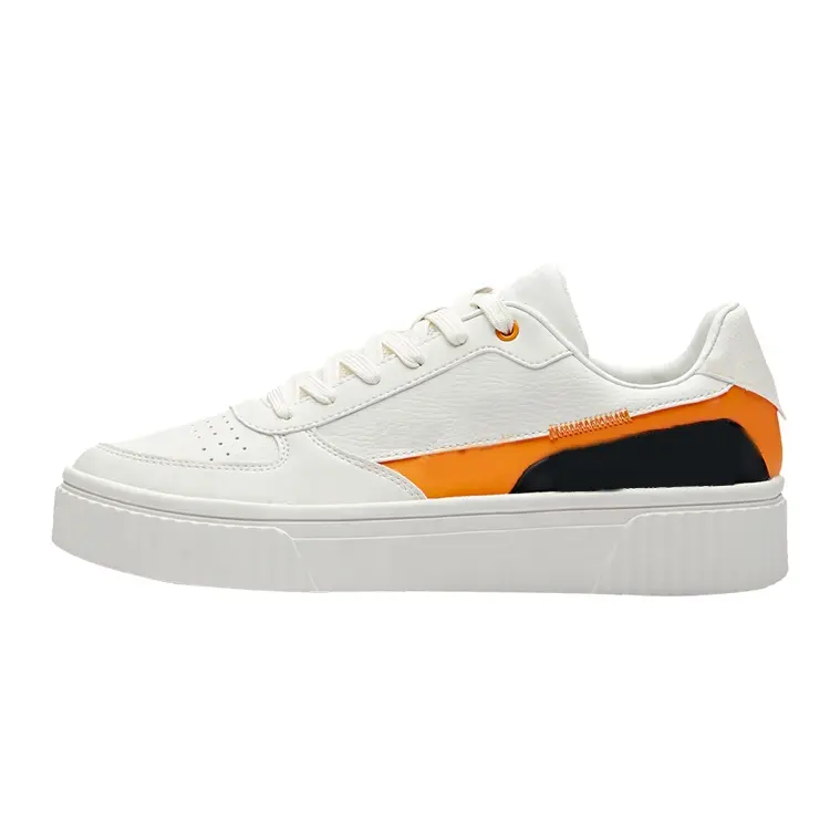 China Hot Selling Sport Sneakers Fashion Lace-Up White Skateboard Sneaker Women Men Casual Shoes Featured Image